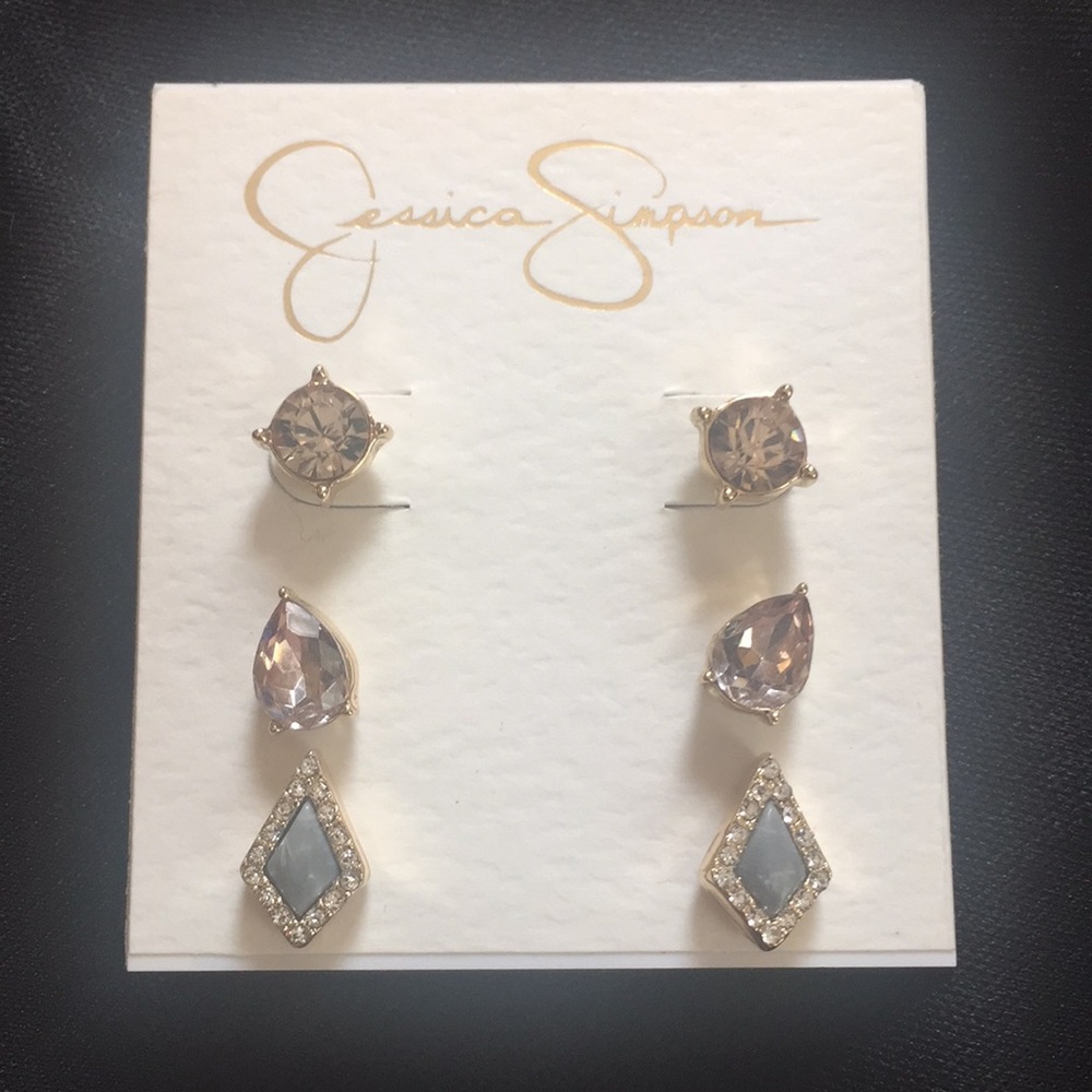 Brand new Jessica Simpson stud earring set
